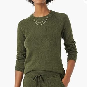 Amazon Essentials Olive Green Classic-fir Soft Touch Crewneck Sweater Size XXL